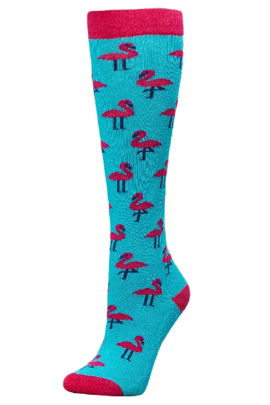 Aqua Flamingos