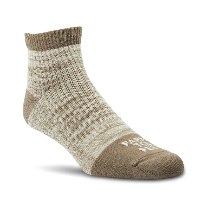 Farm to Feet reMIX Everyday Light Cushion 1/4 Crew Socks