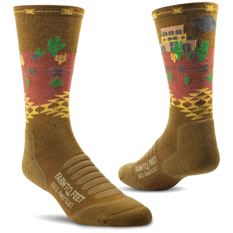 Farm to Feet Silver City Trail Light Targeted Cushion 3/4 Crew Socks