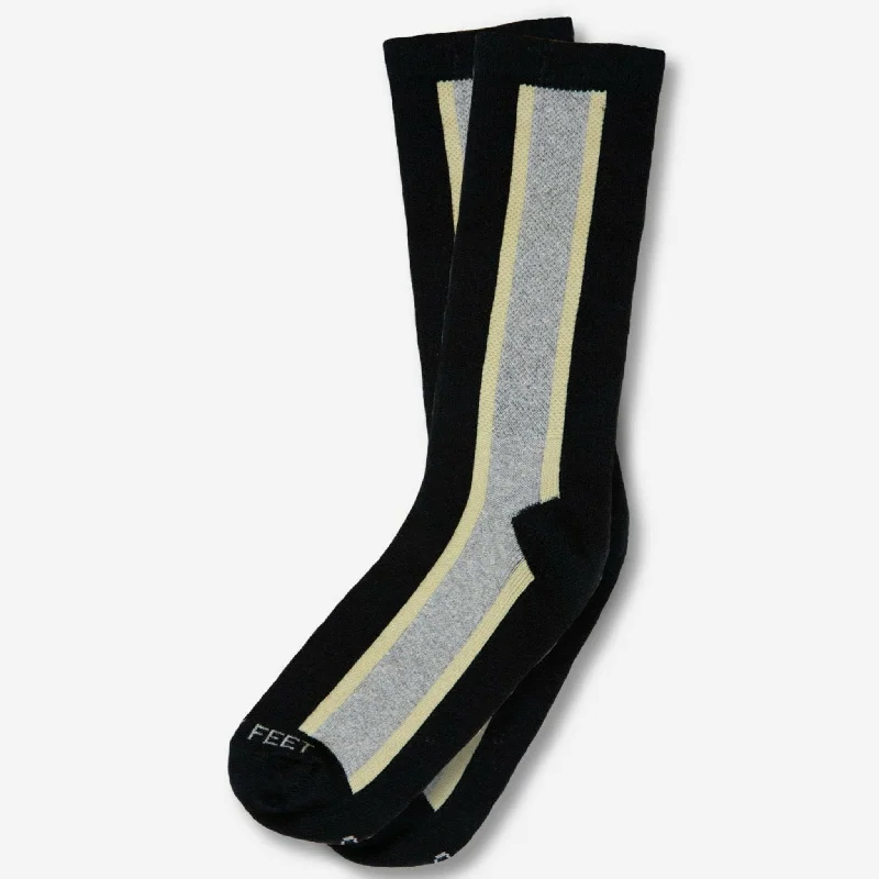 Hippy Feet Vertical Stripes Crew Socks