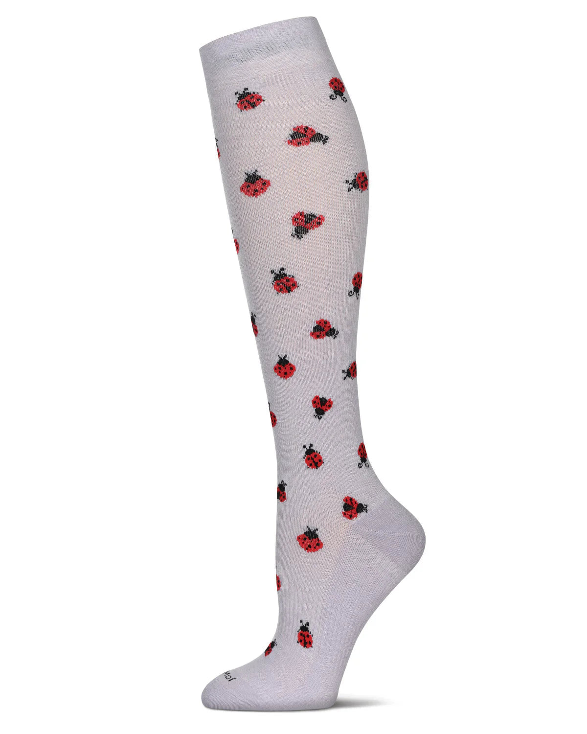 Ladybug Bamboo Compression Knee High Sock