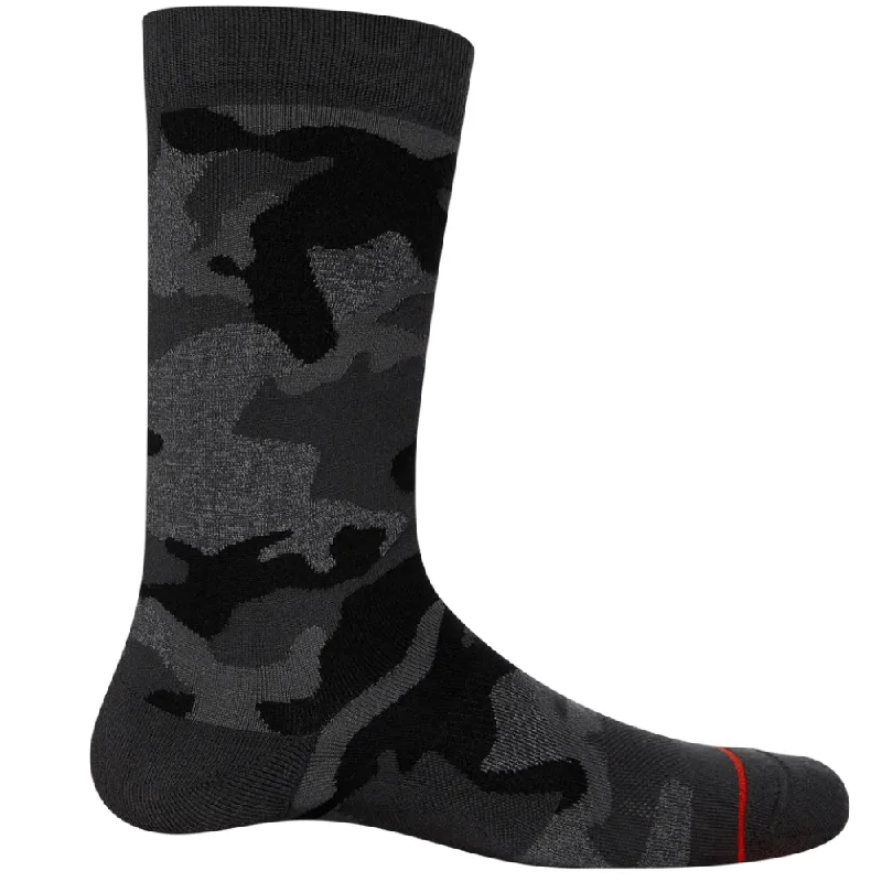 SAXX "The Whole Package" Camo- Black Crew Socks - SXCR102