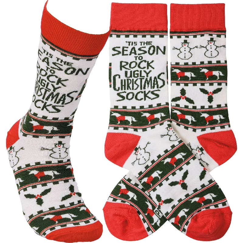 Season to Rock… The Ugly Christmas Sweater Socks