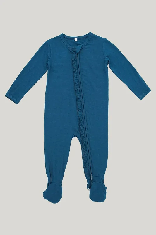 Solid Color Baby Footie Sleeper Customization And Design Manufacturers, Newborn Footed Pajamas Wholesale Suppliers-2311820217