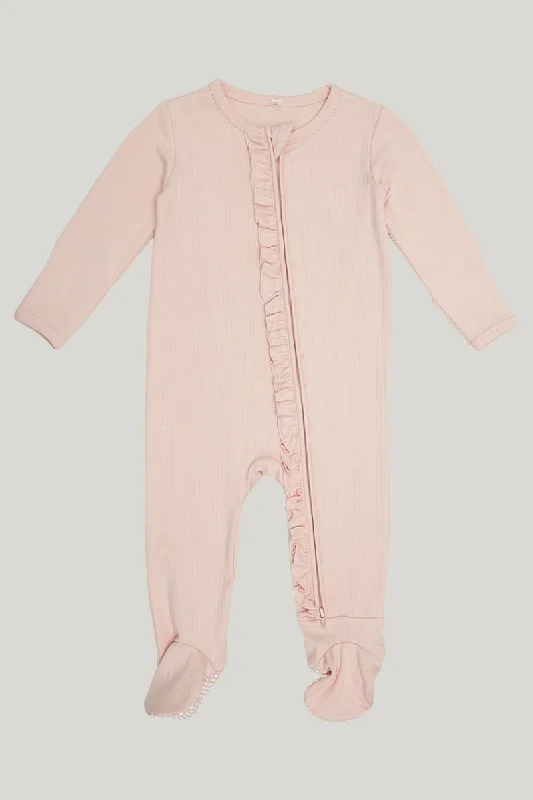 Solid Color Baby Footie Sleeper Customization And Design Manufacturers, Newborn Footed Pajamas Wholesale Suppliers-2315500246