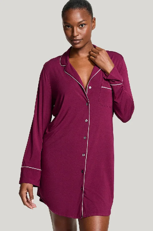 Women'S Natural Bamboo Viscose Nightshirt Custom And Wholesale, Softest and Coziest Sleepshirt Manufacturing Supplier