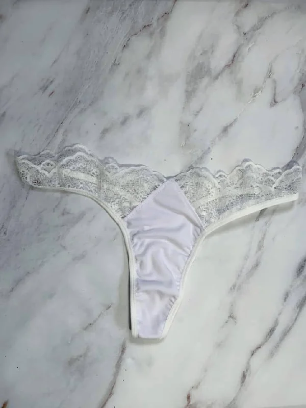 Pearl Chloe Lace Triangle Thong