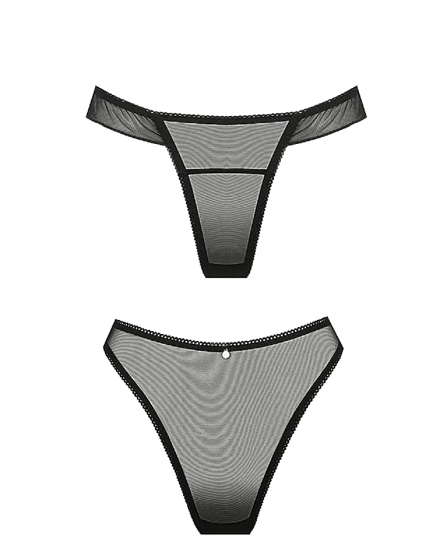 Bella and Elodie Panty Two Pack - Black