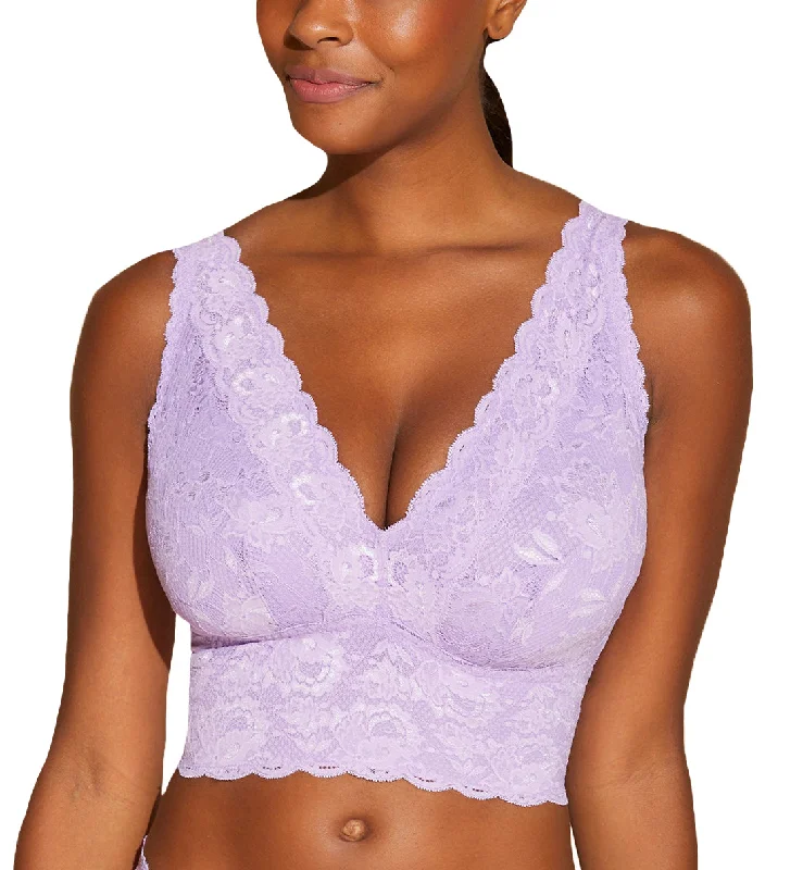 Cosabella Never Say Never CURVY Plungie Longline Bralette (NEVER1385) - Icy Violet