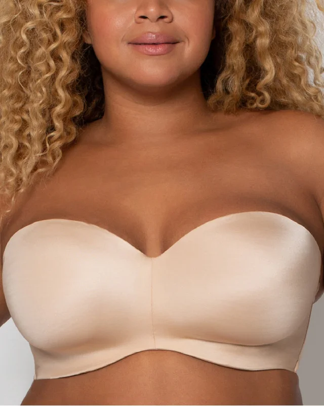 Curvy Couture Smooth Strapless Multi-Way Bra (More colors available) - 1290