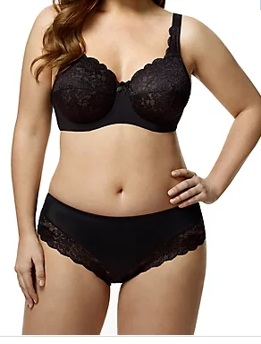 ELILA 2311 FULL COVERAGE STRETCH LACE UNDERWIRE BRA