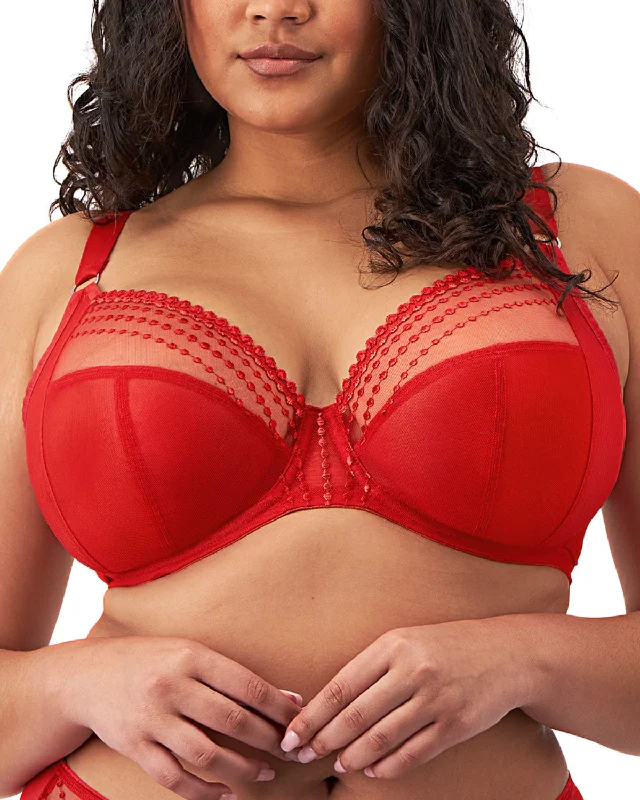 Elomi Matilda Plunge Underwire Bra (More colors available) - 8900 - Haute Red