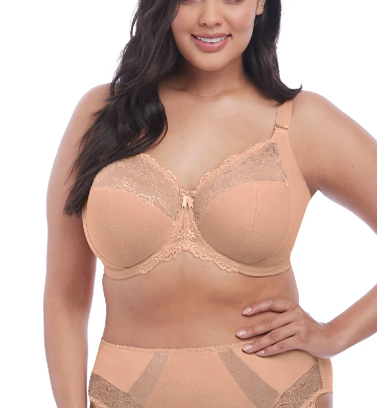 Elomi Meredith Stretch Lace Banded Underwire Bra (4440) - Sahara