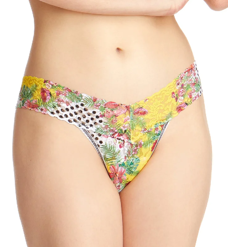 Hanky Panky Decades Low Rise Thong (MIX TAPE BOX) - Teens Floral Mashup