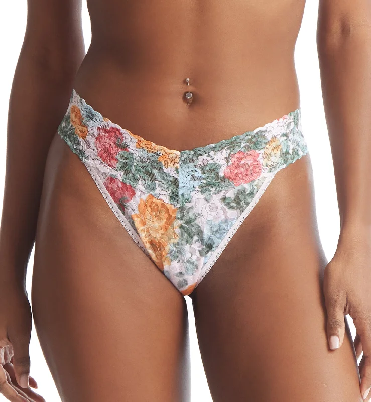 Hanky Panky Signature Lace Printed Original Rise Thong (PR4811P) - Lost Promises