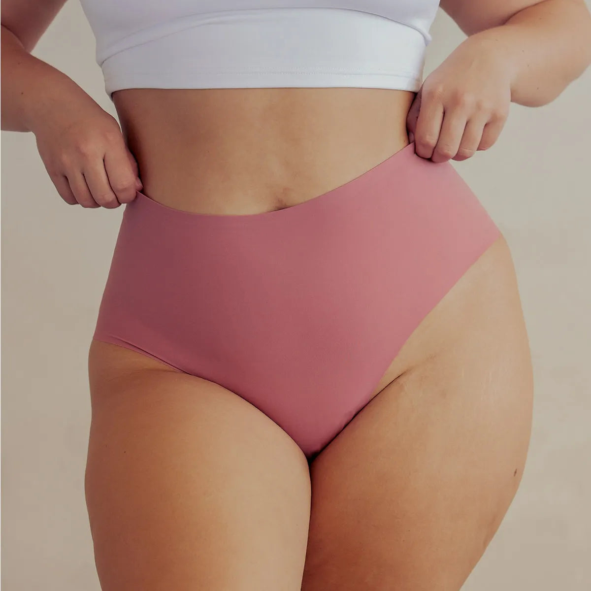 High-Waist Seamless Hipster Panty