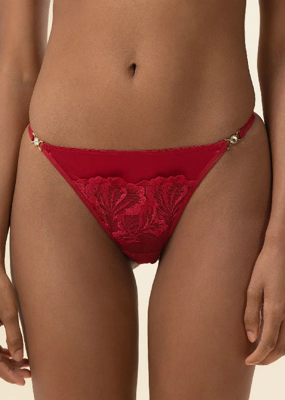 JESSICA Sexy Red Lace Tangas Panties