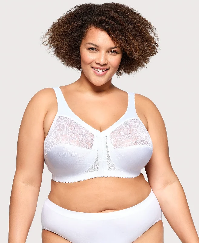 MagicLift Front-Closure Support Bra White