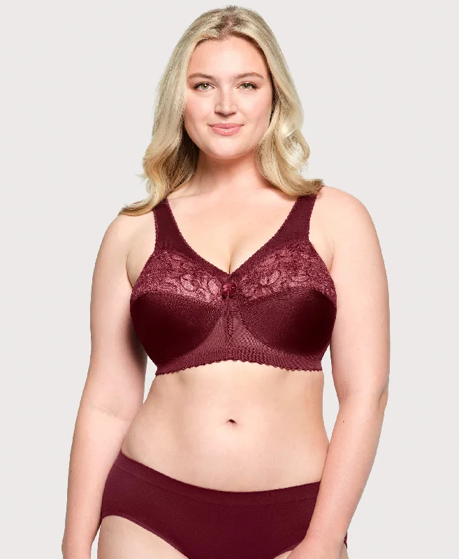 MagicLift Original Support Bra Burgundy