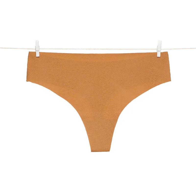 Signature Seamless Thong - Honey