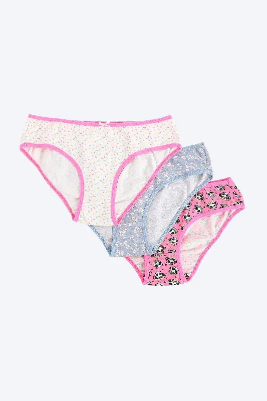 Pack of 3 Colored Bikini Panties