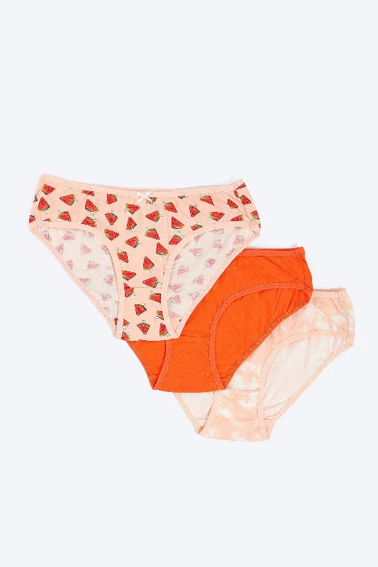 Pack of 3 Colored Bikini Panties