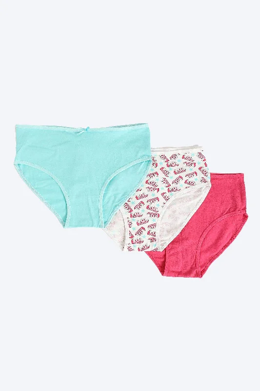 Pack of 3 Colored Brief Panties