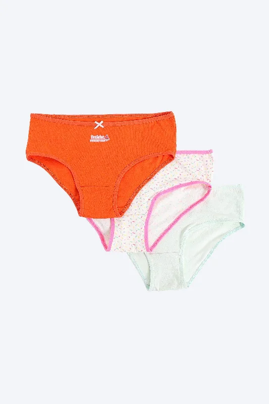 Pack of 3 Colored Brief Panties