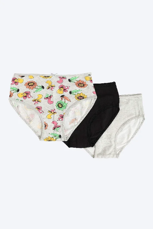 Pack of 3 Colored Brief Panties