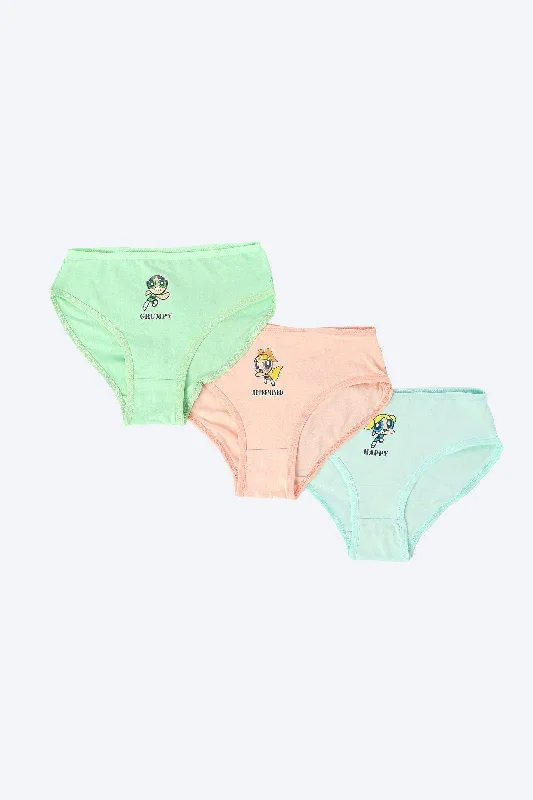 Pack of 3 Girly Brief Panties