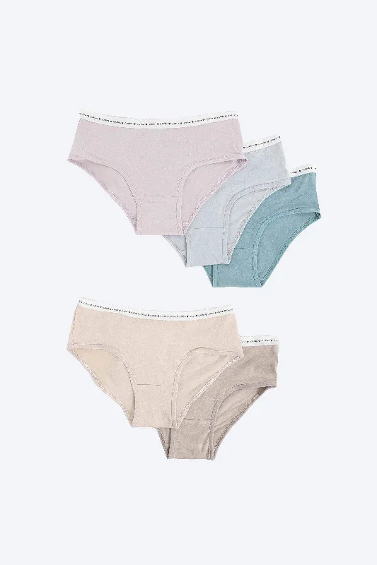 Pack of 5 Colored Brief Panties