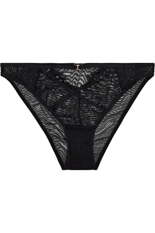 Peek & Beau Polly Black lace brief