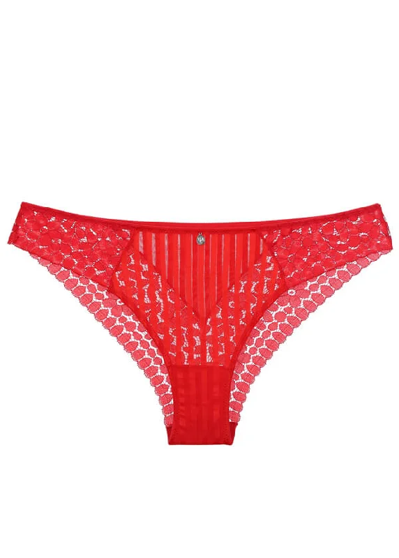 AMINA Plus Sexy Lace Red Hipster