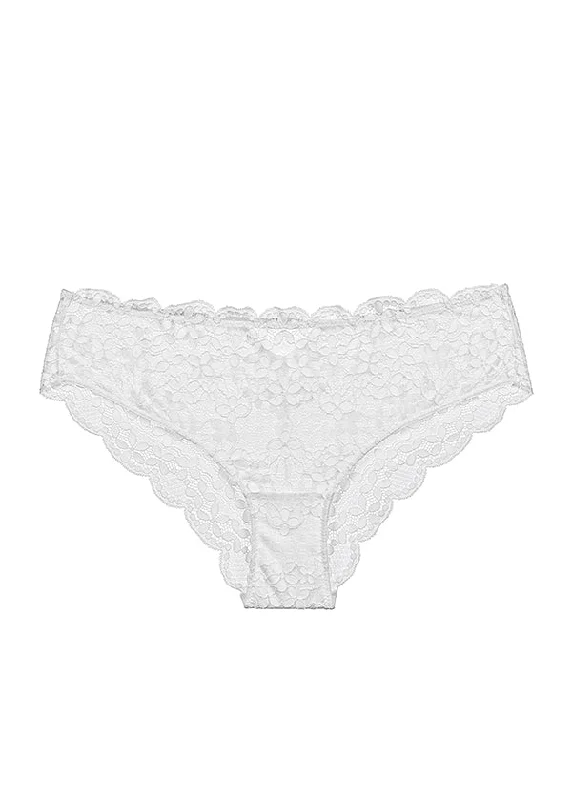 MIA Plus Stretch Soft White Lace Brief Panties