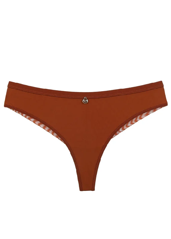 VANESSA Plus Casual Superfine Fabric Tanga Panties