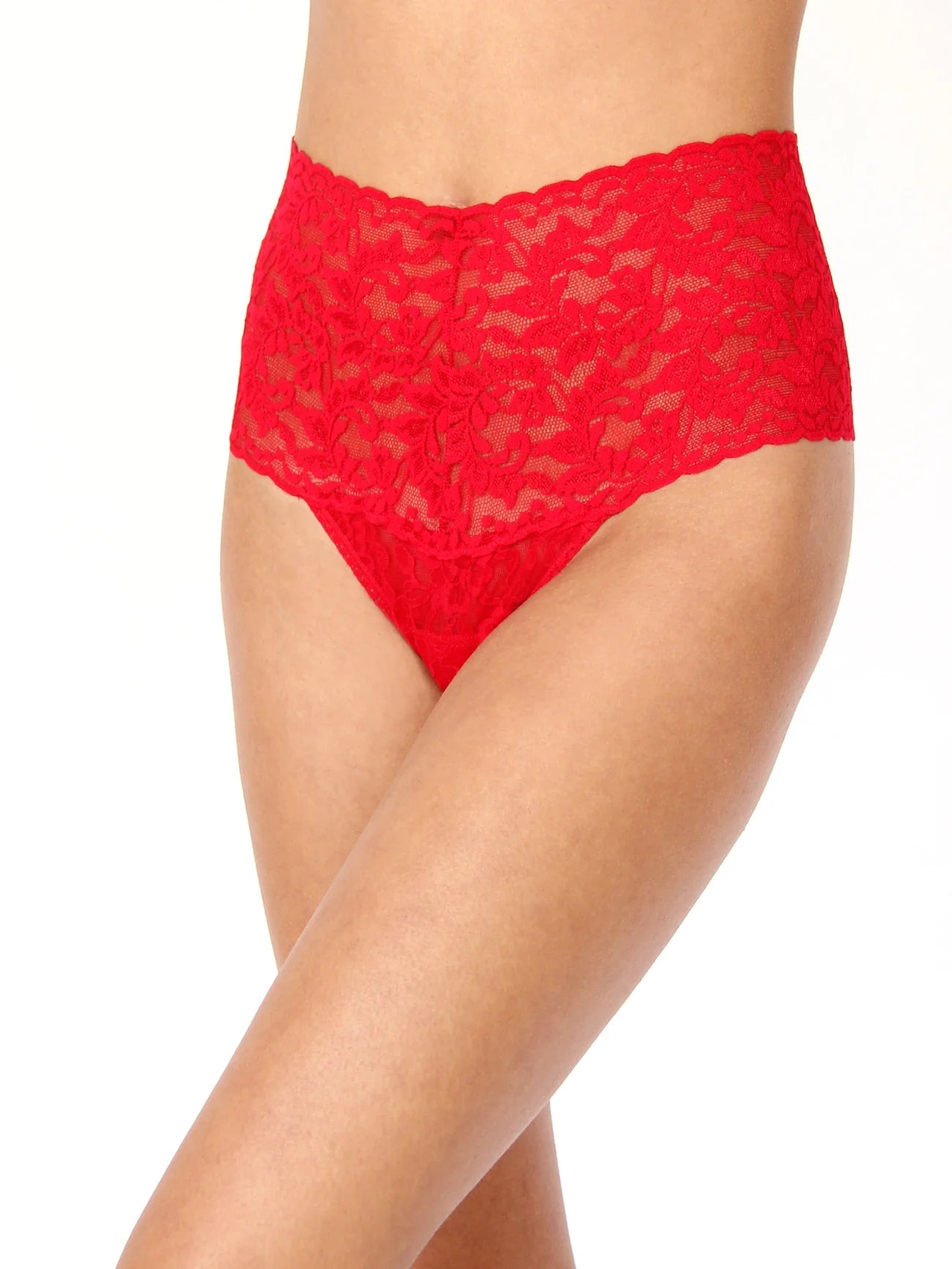 Retro Signature Lace Thong - Hanky Panky