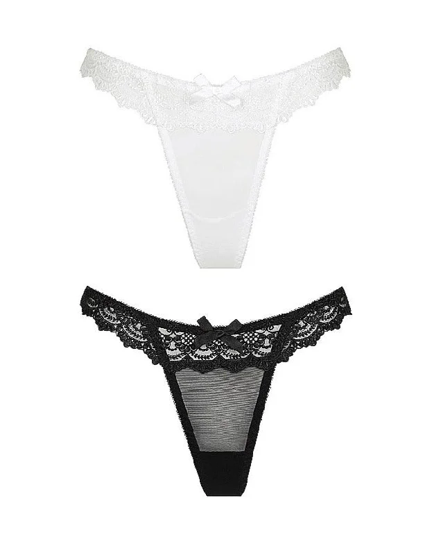 Riley Panty Two Pack - Black & White