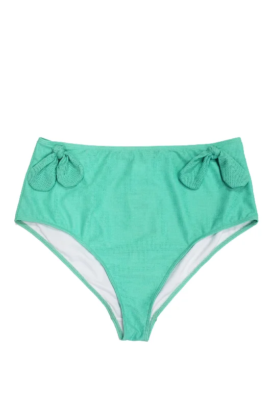 Wolf & Whistle Bunny tie high waist brief mint Curve