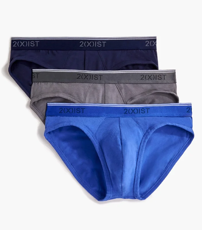 Cotton Stretch No-Show Brief 3-Pack