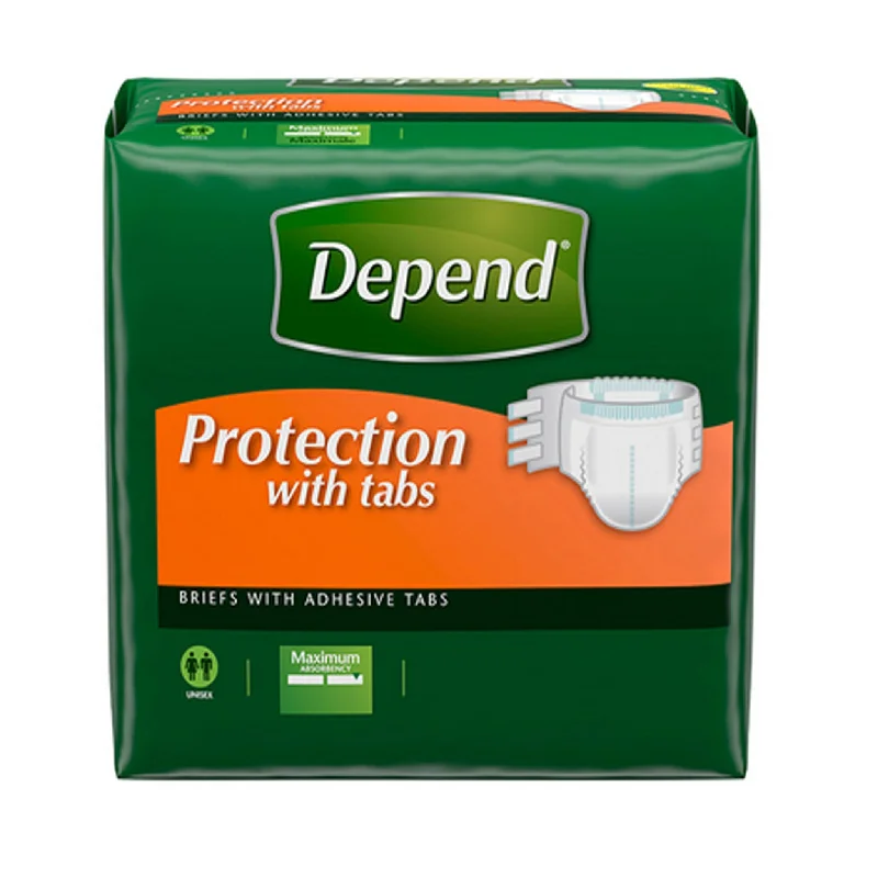 Depend Protection Briefs with Tabs