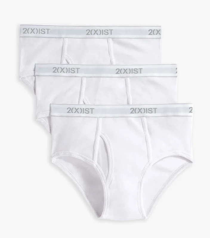 Essential Cotton Fly Front Brief 3-Pack