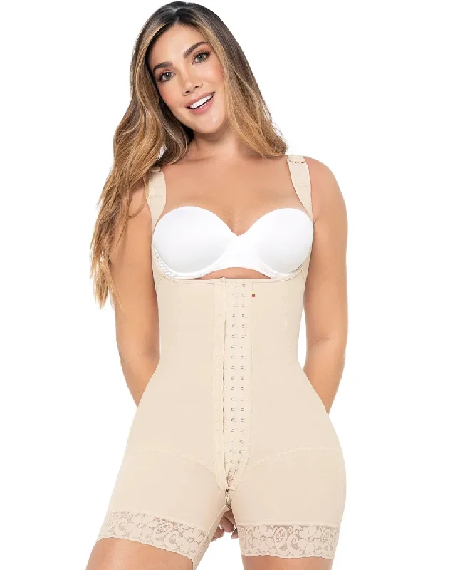 MariaE Fajas Stage 2 Open Bust Post-Op Shapewear with Wide Strap