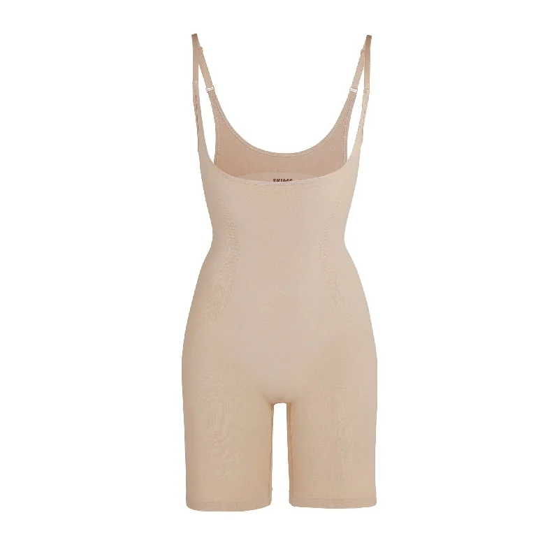 OPEN BUST BODYSUIT W. OPEN GUSSET | CLAY