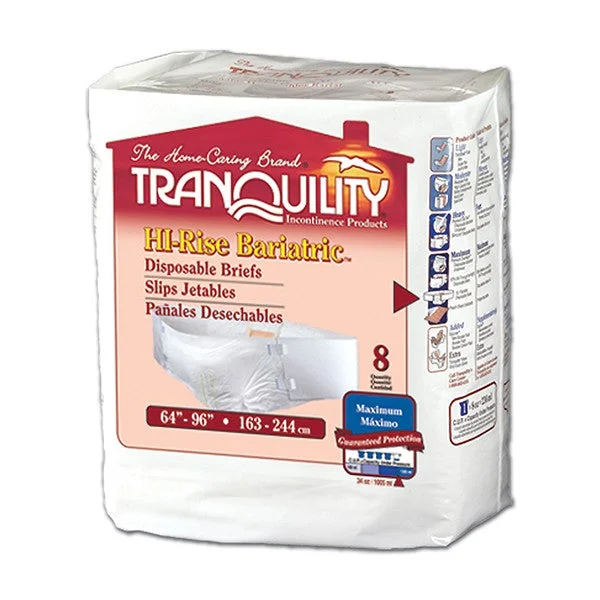 Tranquility HI-Rise Bariatric Disposable Brief