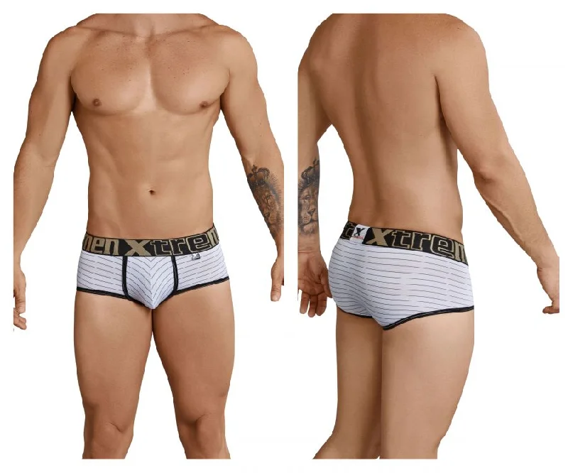 Xtremen 91029 Stripes Briefs Color White